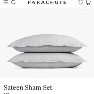 Parachute king size Sateen sham set. EUC